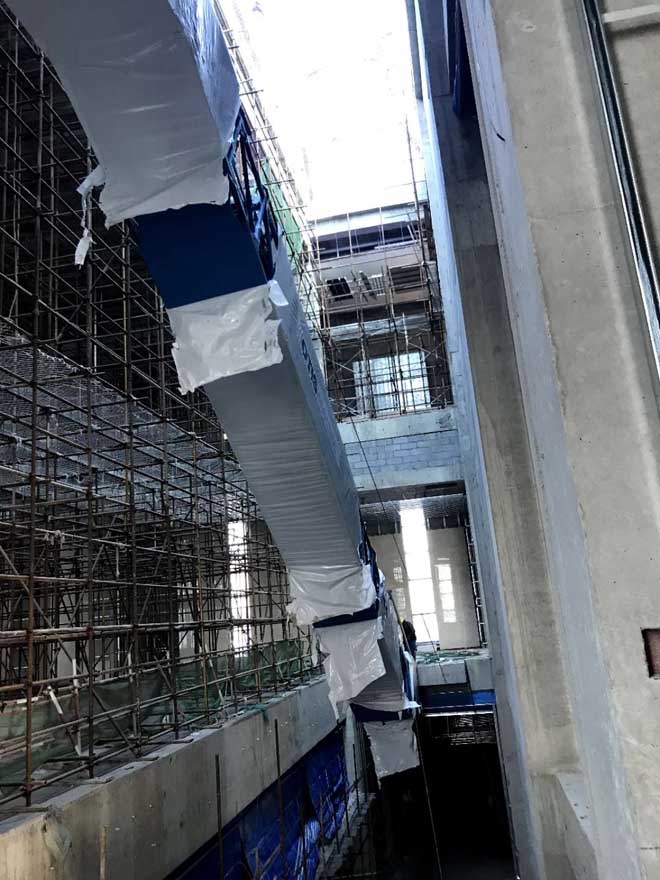 海軍博物館改擴建扶梯設(shè)備吊裝現(xiàn)場